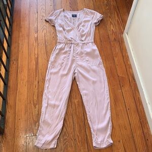 Abercrombie Light Pink Cargo Jumpsuit